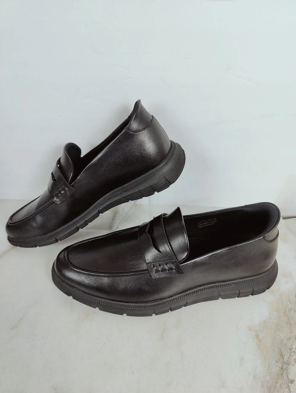 MJNY Marc Joseph Men's Empire Street Slip On Loafers, Black, Sz 11